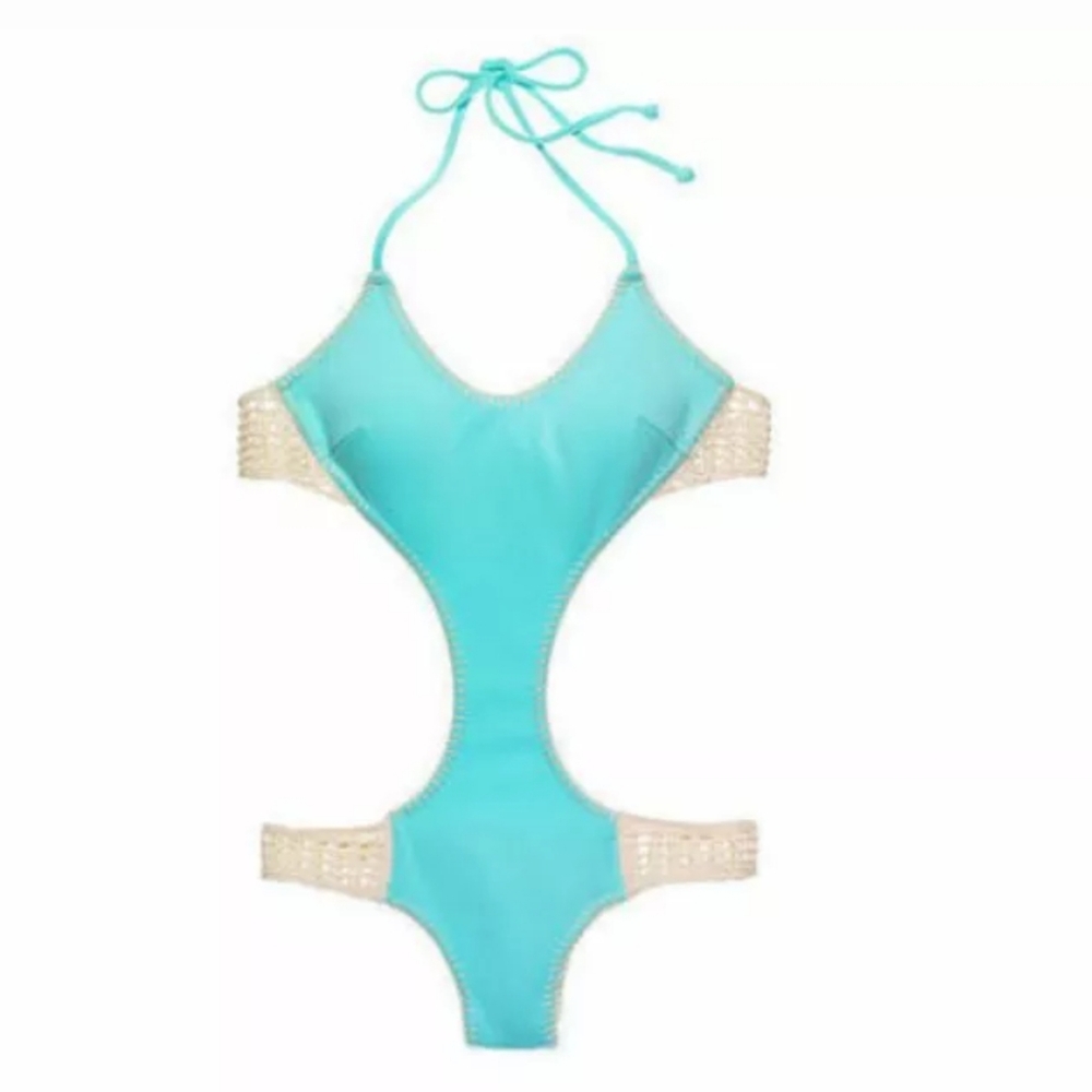 VICTORIA SECRET ONE PIECE SEAFOAM GLOW MONOKINI